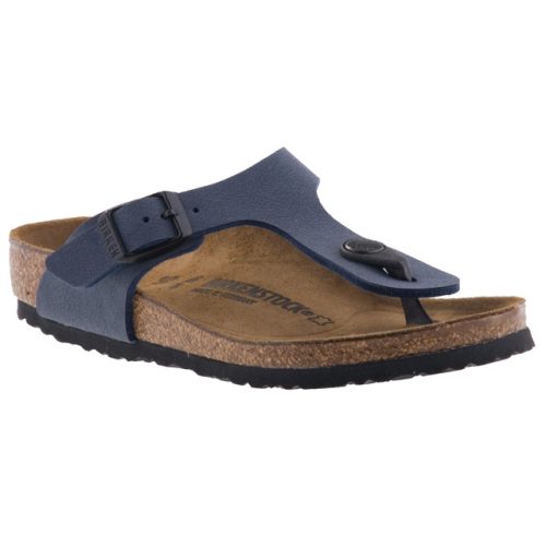 BIRKENSTOCK KIDS GIZEH sötétkék csatos lábujjas bio papucs