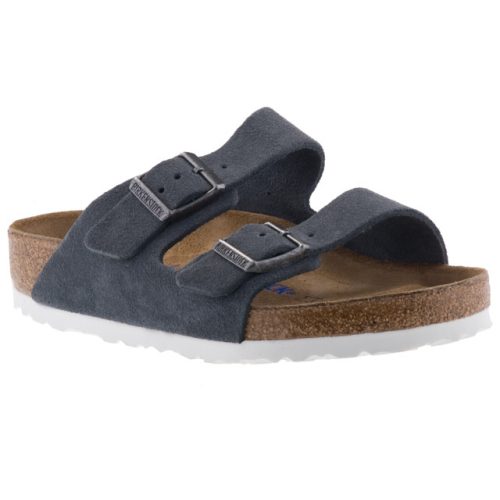 BIRKENSTOCK ARIZONA szürkéskék 2 csatos bio papucs