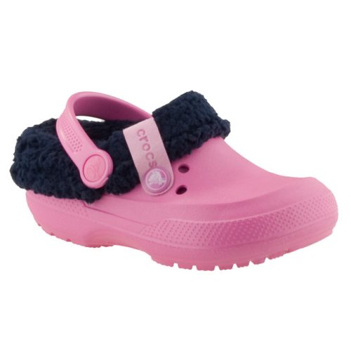 CROCS BLITZEN KIDS party pink/sötétkék BUNDÁS papucs