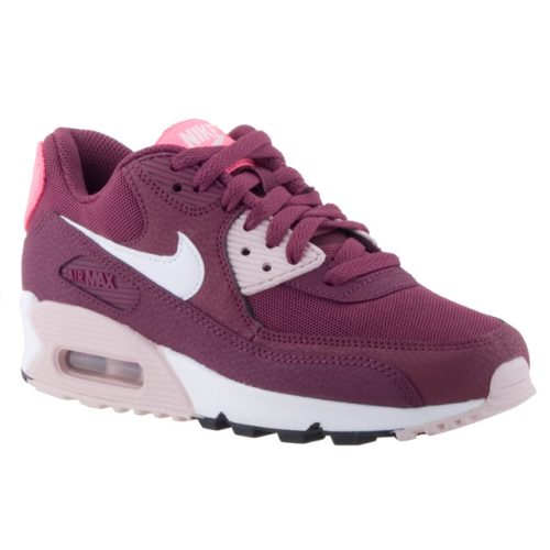 NIKE WMNS AIR MAX 90 ESSENTIAL bordó fűzős sportcipő