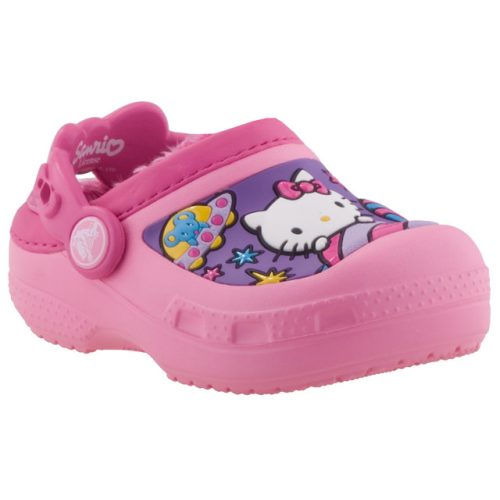 CROCS MÁLNA/RÓZSA Hello Kitty bundás papucs