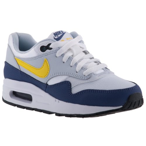 NIKE AIR MAX 1 fehér/szürke/kék/sárga sportcipő