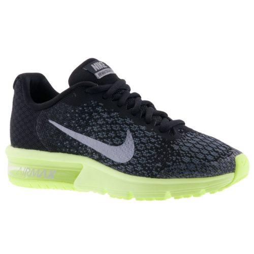 NIKE AIR MAX SEQUENT 2 fekete/szürke/lime futó cipő