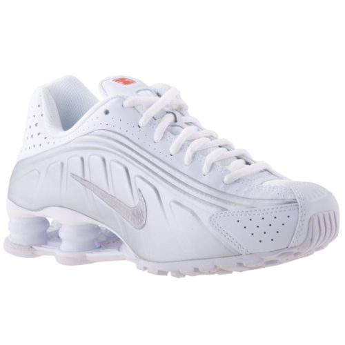 NIKE SHOX R4 fehér/ezüst fűzős sportcipő